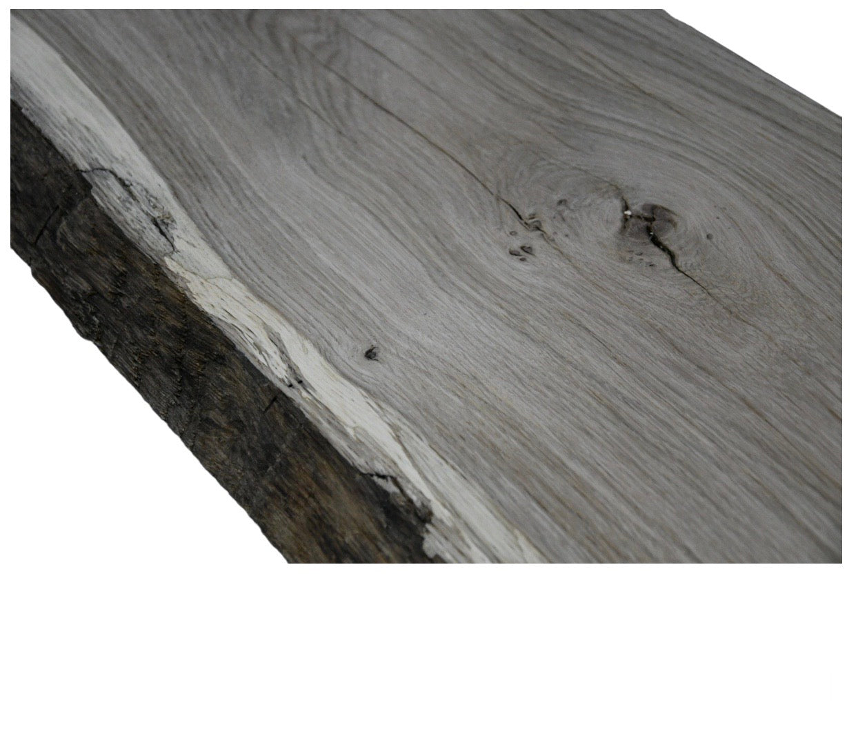 Planche large dégauchie/rabotée en chêne massif, 201,5x31/33,5cm en 4cm d'épaisseur